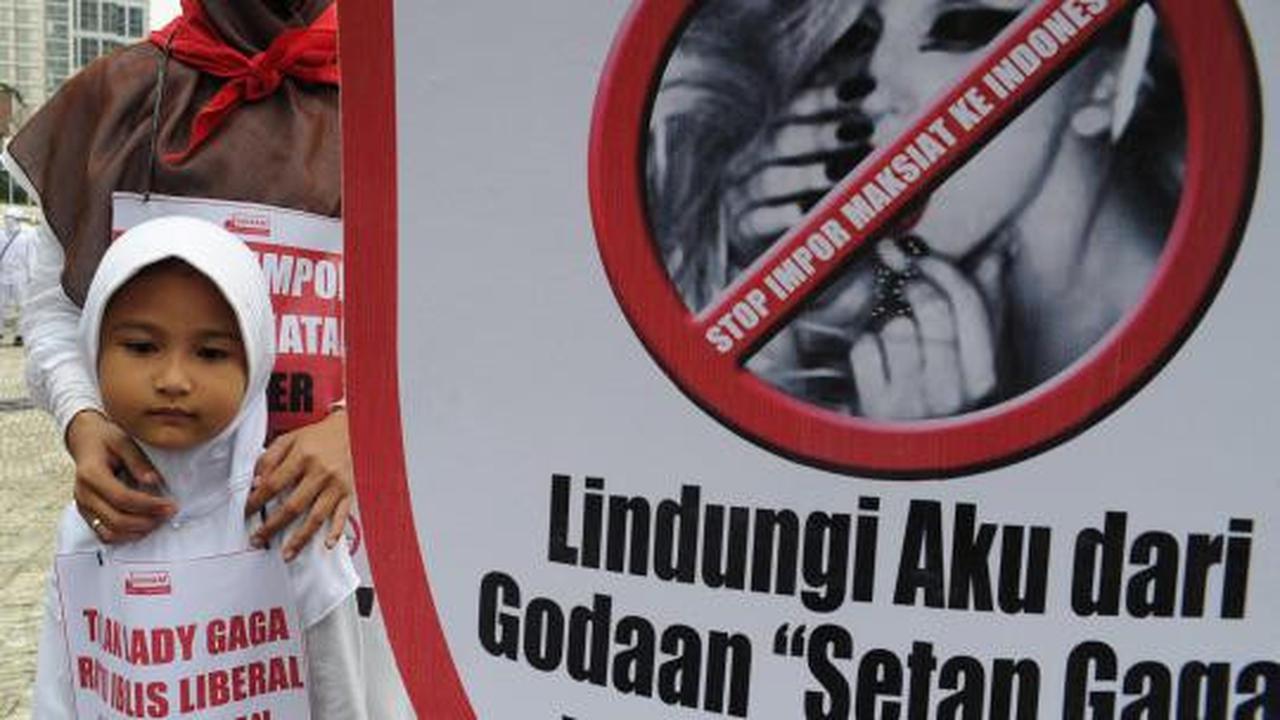 Demo ormas Islam tolak konser Lady Gaga di Jakarta