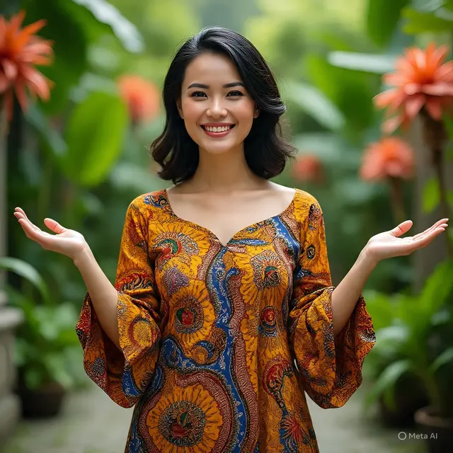 Model Atasan Batik Wanita Elegan Panjang