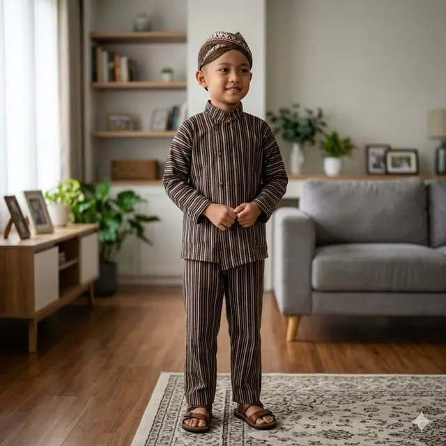 Model Baju Lurik Anak Laki-Laki