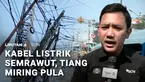 Siapapun pasti berasa lagi uji nyali kalo melintas di Jalan Pademangan, Jakarta Utara, belakangan ini. Selain kabel semrawut, tiangnya kini juga miring ke badan jalan hingga nyaris roboh.
