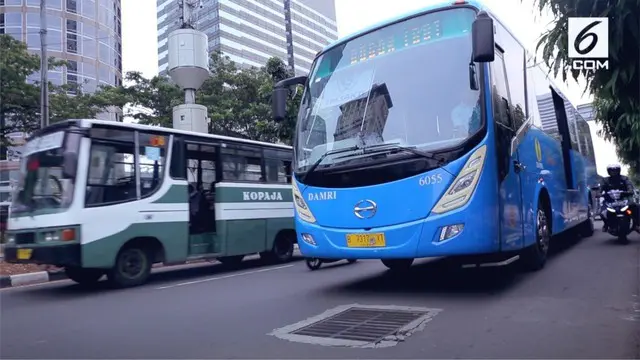 Transjabodetabek Bogor-Senayan sedang diuji coba.