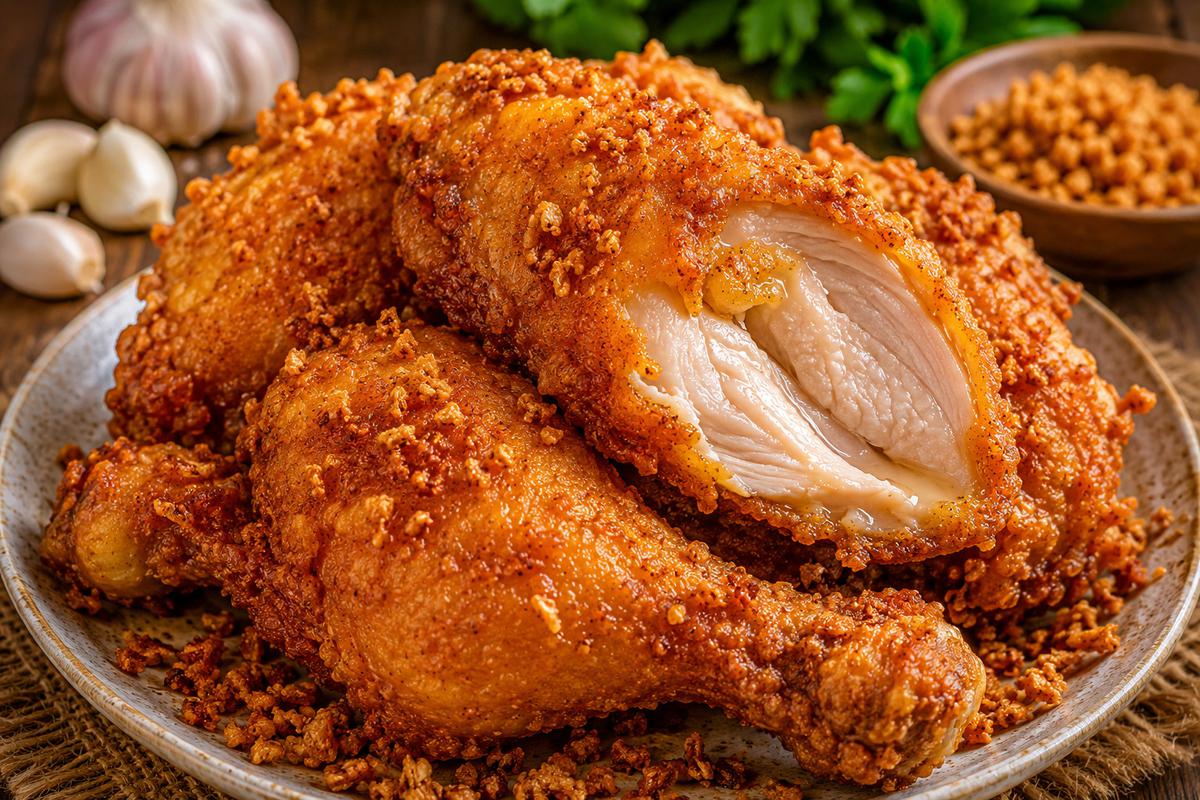Cara Agar Bawang Putih Tidak Pahit saat Digoreng Bareng Ayam, Pastikan Minyak Tidak Terlalu Panas.