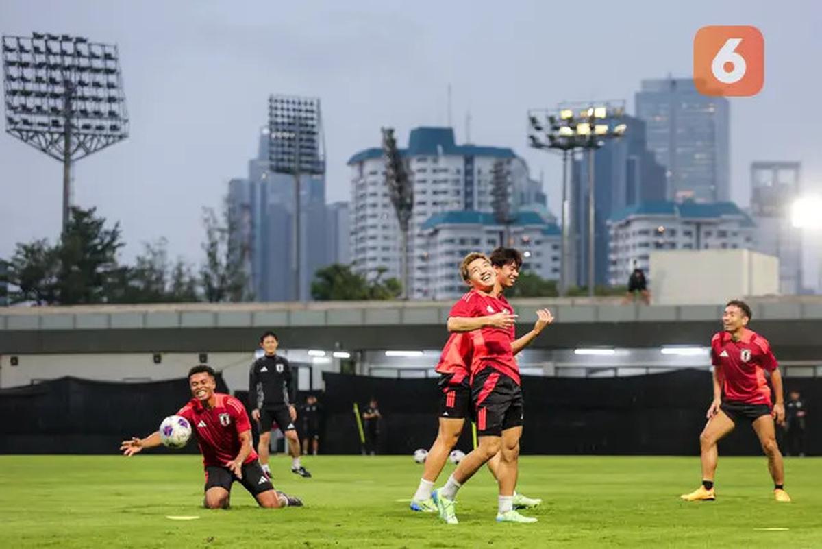 Foto: Langsung Tancap Gas! Jepang Gelar Latihan Perdana Jelang Lawan Timnas Indonesia di Kualifiaksi Piala Dunia 2024