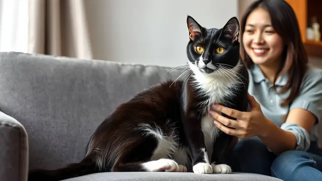 kepribadian kucing hitam putih