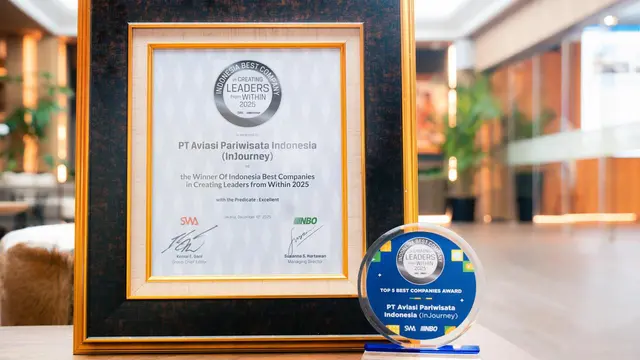 InJourney raih penghargaan “Indonesia Best Companies in Creating Leader from Within 2025”