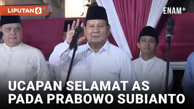 Sejumlah pejabat AS, termasuk Presiden Joe Biden, mengucapkan selamat kepada Prabowo Subianto sebagai presiden terpilih Indonesia, pasca penetapan hasil pemilu. AS kembali menyatakan siap meningkatkan kerja sama dengan Indonesia di bawah pemerintahan...