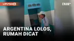 Gokil! Warga Ambon Cat Rumahnya Jadi Bendera Argentina
