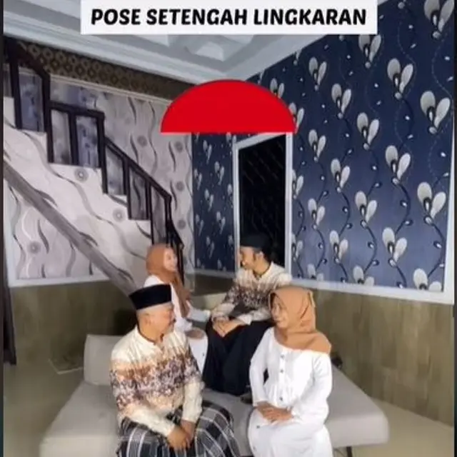Warganet Bagikan Ide Unik Foto Lebaran Bareng Keluarga