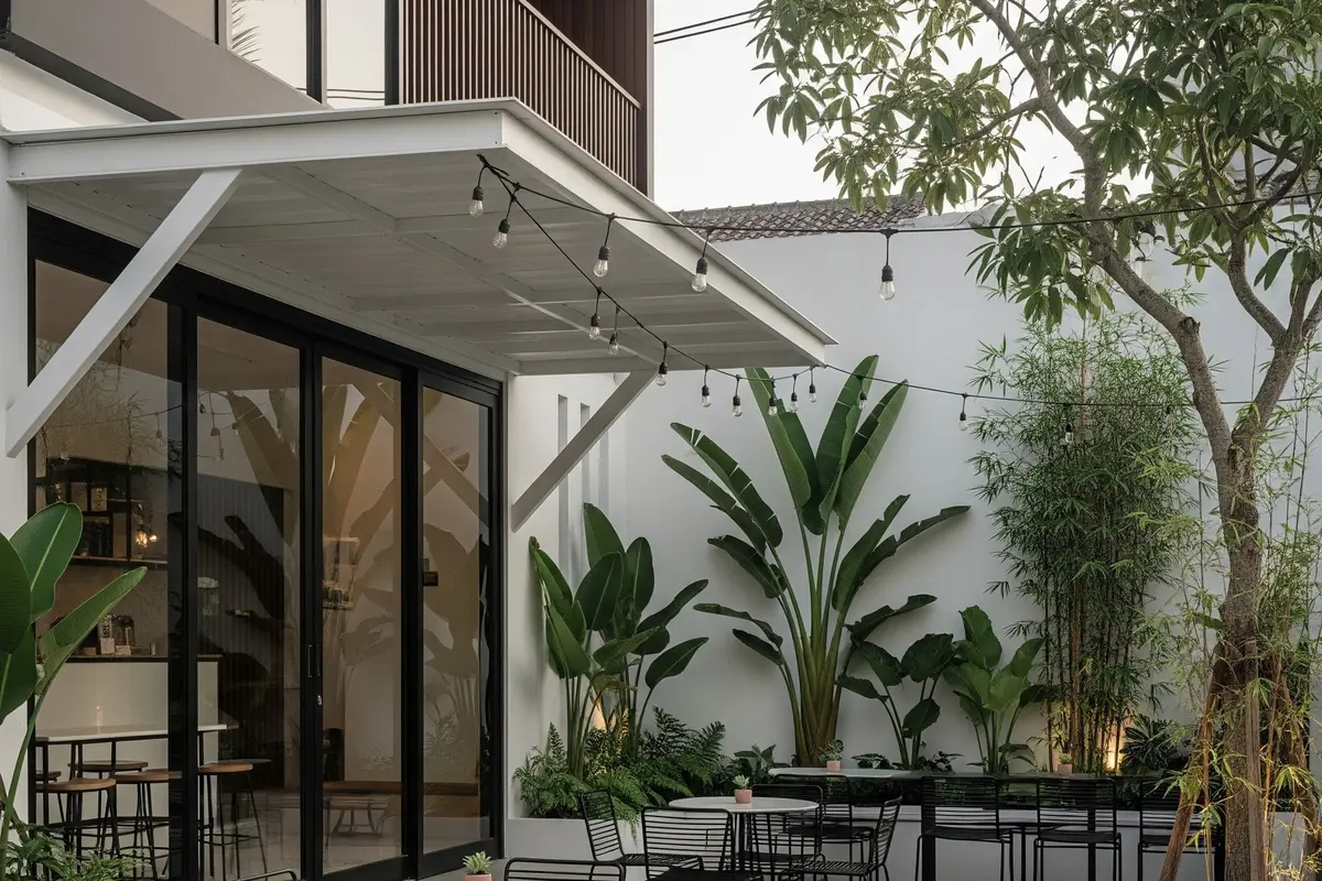 Desain Cafe Outdoor Halaman Rumah