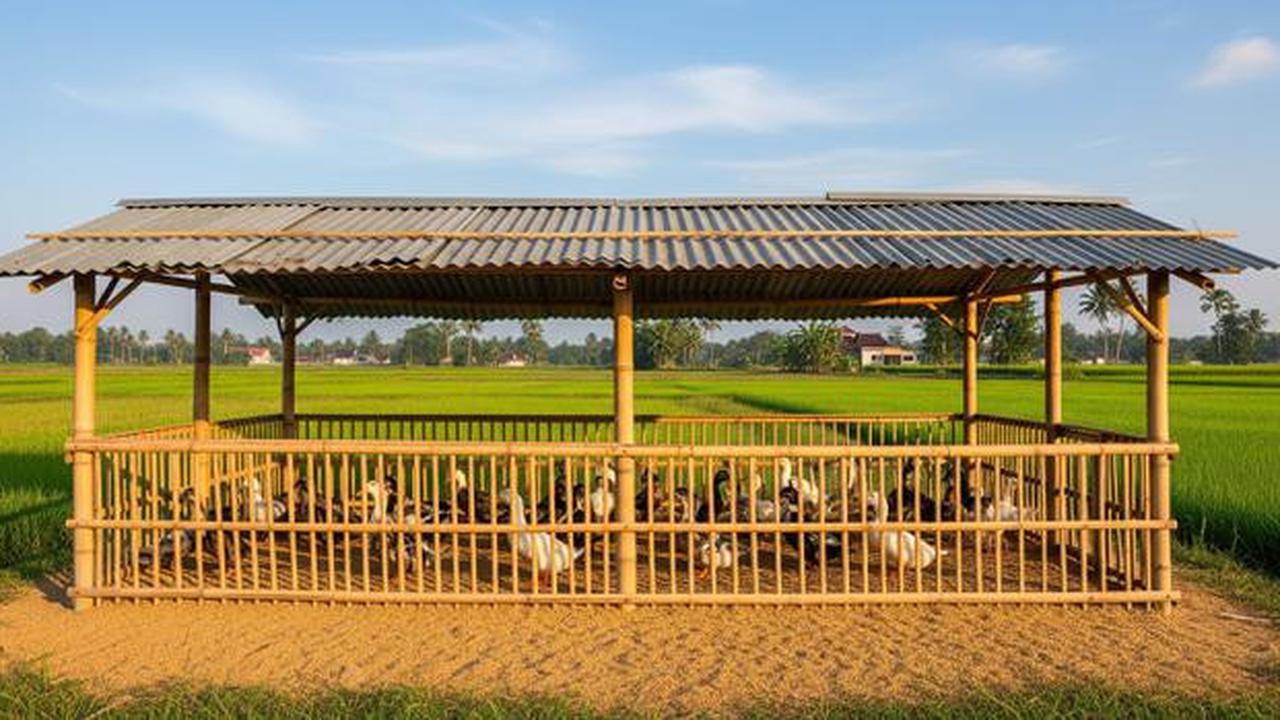 7 Tips Ternak Bebek Petelur dengan Kandang dari Bambu dan Seng Bekas, Telur Bisa untuk Dapur dan Dijual