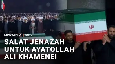 Prosesi pemakaman mendiang Ayatollah Ali Khamenei terus berlangsung di area Grand Mosalla di Teheran, Iran. Salat Jenazah dan doa-doa dipanjatkan untuk Khamenei dari jutaan pelayat.