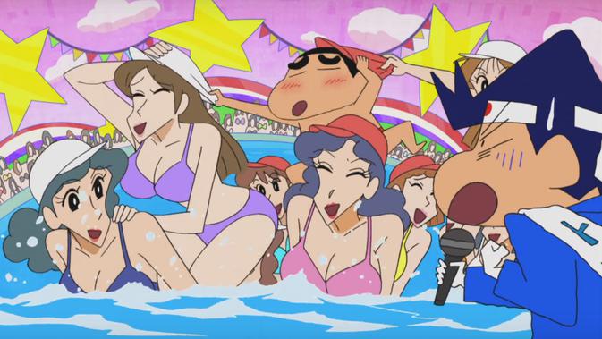 Get Wallpaper Komedian Yang Doyan Pamer Tubuh Jadi Tamu Film Crayon Shin Chan Showbiz Liputan6 Com For iPhone