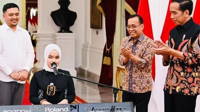 Putri Ariani dan Presiden Jokowi