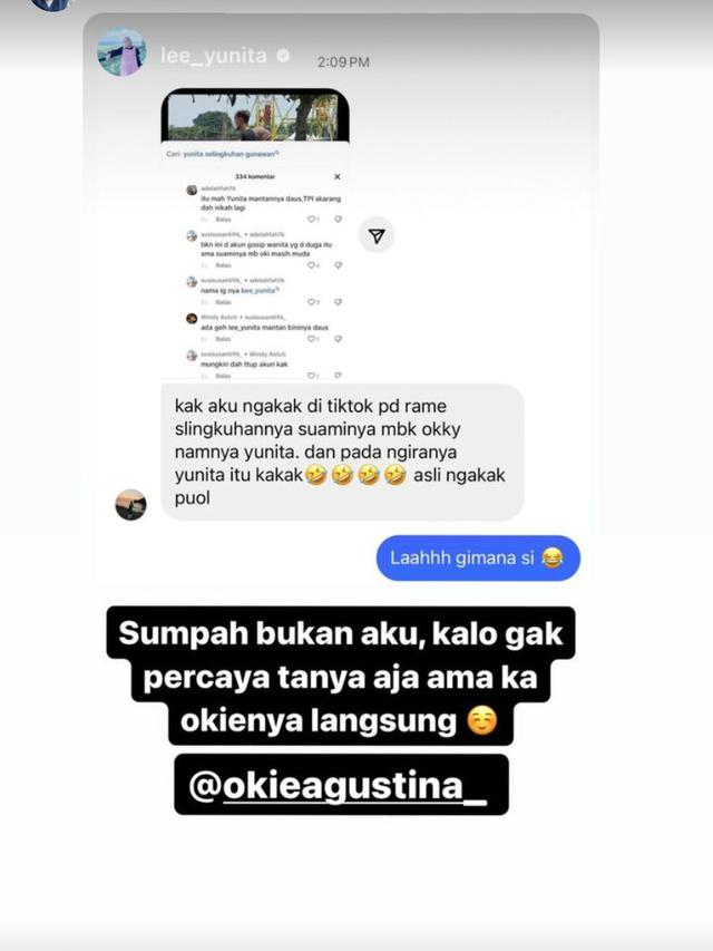 Unggahan Okie Agustina. (Foto: Dok. Instagram @okieagustina_)