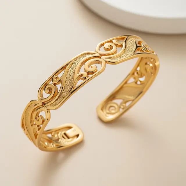 Model Gelang Emas Ukir yang Cocok Jadi Tabungan Emas