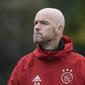 Ajax tak mengizinkan pelatih Erik ten Hag untuk hengkang pada musim panas 2019. (AFP/John Thys)
