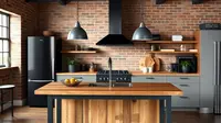 7 Desain Dapur Bergaya Industrial, Estetika Modern dengan Sentuhan Maskulin