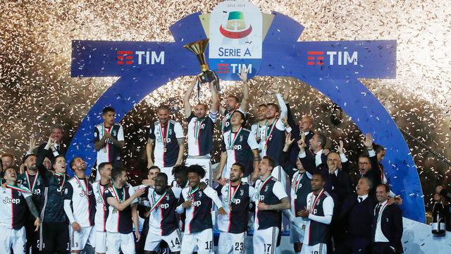 Euforia Pemain Juventus Saat Raih Scudetto