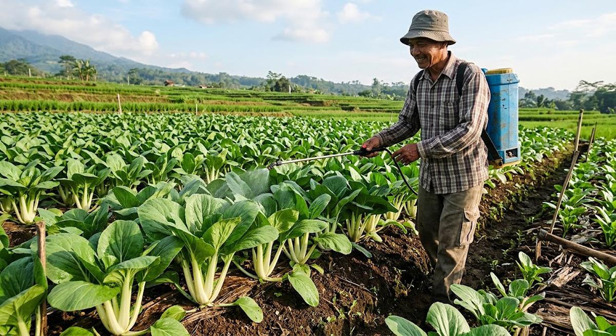 Trik Menanam Sawi agar Batangnya Besar dan Daunnya Tidak Cepat Bolong, Panen Lebih Subur