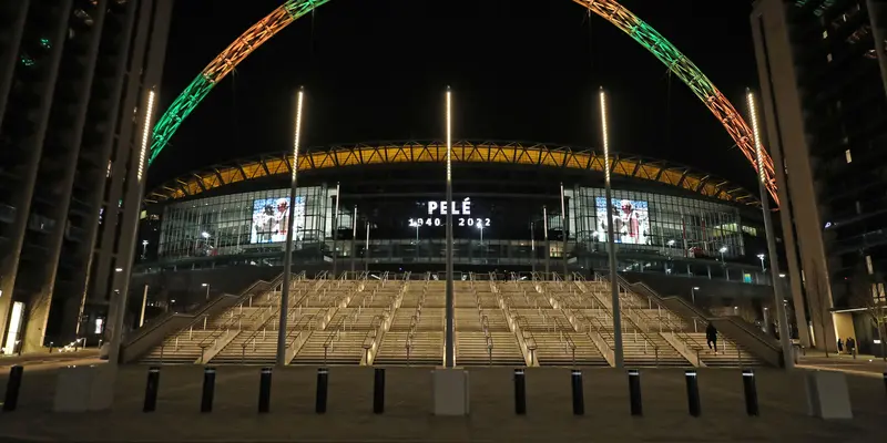 Stadion Wembley Umumkan Kabar Duka Pele Meninggal Dunia