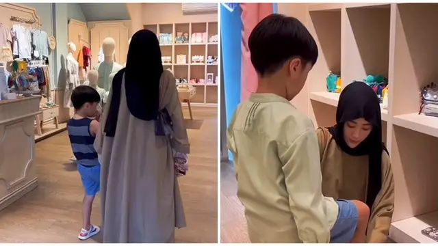 6 Potret Larissa Chou Beli Kebutuhan Bayi dan Lebaran, Baby Bump Makin Terlihat