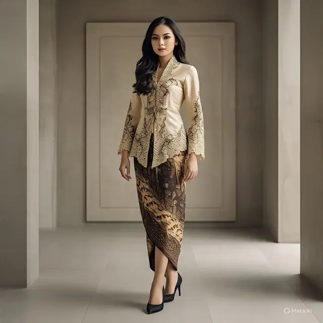 Crop Top Batik. (Liputan6.com/MetaAI)