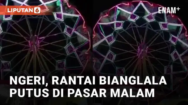 Insiden tidak terduga terjadi di sebuah pasar malam mengundang perhatian