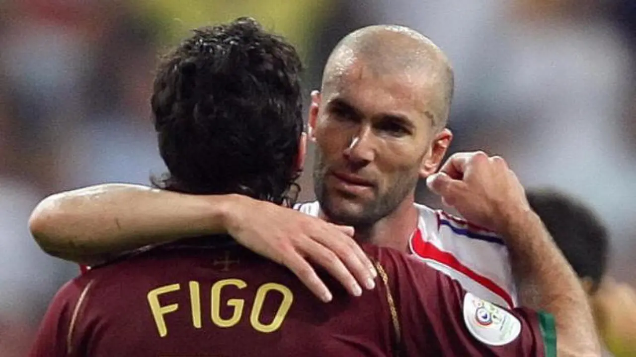 luis figo - zinedine zidane