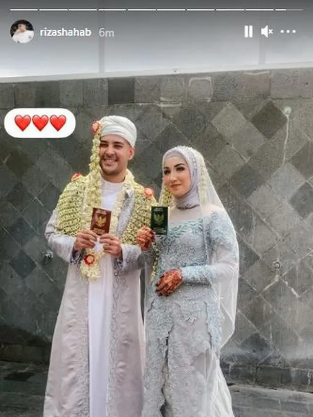 7 Momen Akad Nikah Riza Shahab dan Sonia Alattas, Digelar Mewah Serba Putih