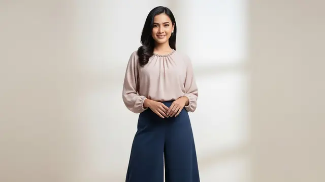 Model Celana Panjang Wanita untuk Paha Besar Model Kulot