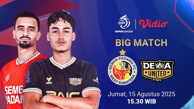 Siaran Langsung BRI Super League 25/26 Semen Padang vs Dewa United