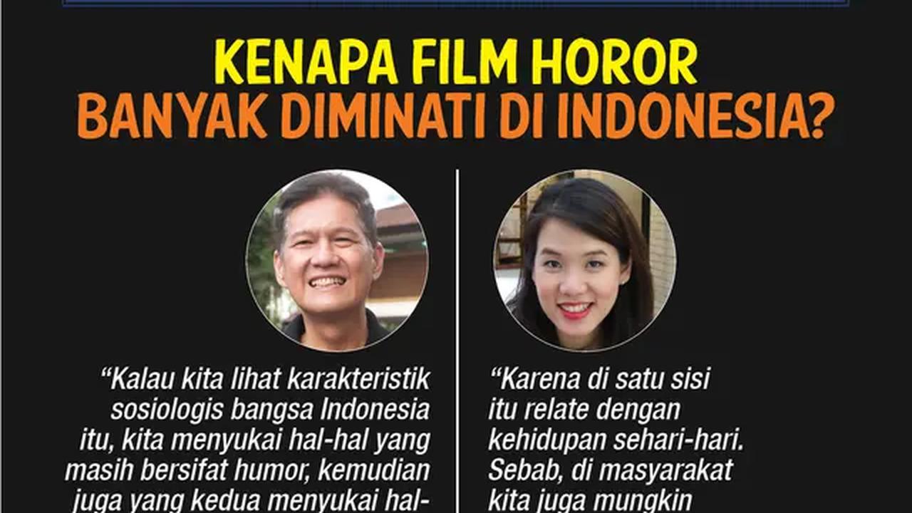 infografis journal Kenapa Film Horor Banyak Diminati di Indonesia?. (Liputan6.com/Tri Yasni).