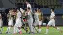 Uzbekistan yang mewakili Grup B menempati posisi ketiga klasemen tim peringakt ketiga terbaik dengan raihan 4 poin hasil dari satu kali menang, satu kali imbang dan sekali kalah. (Bola.com/Arief Bagus)
