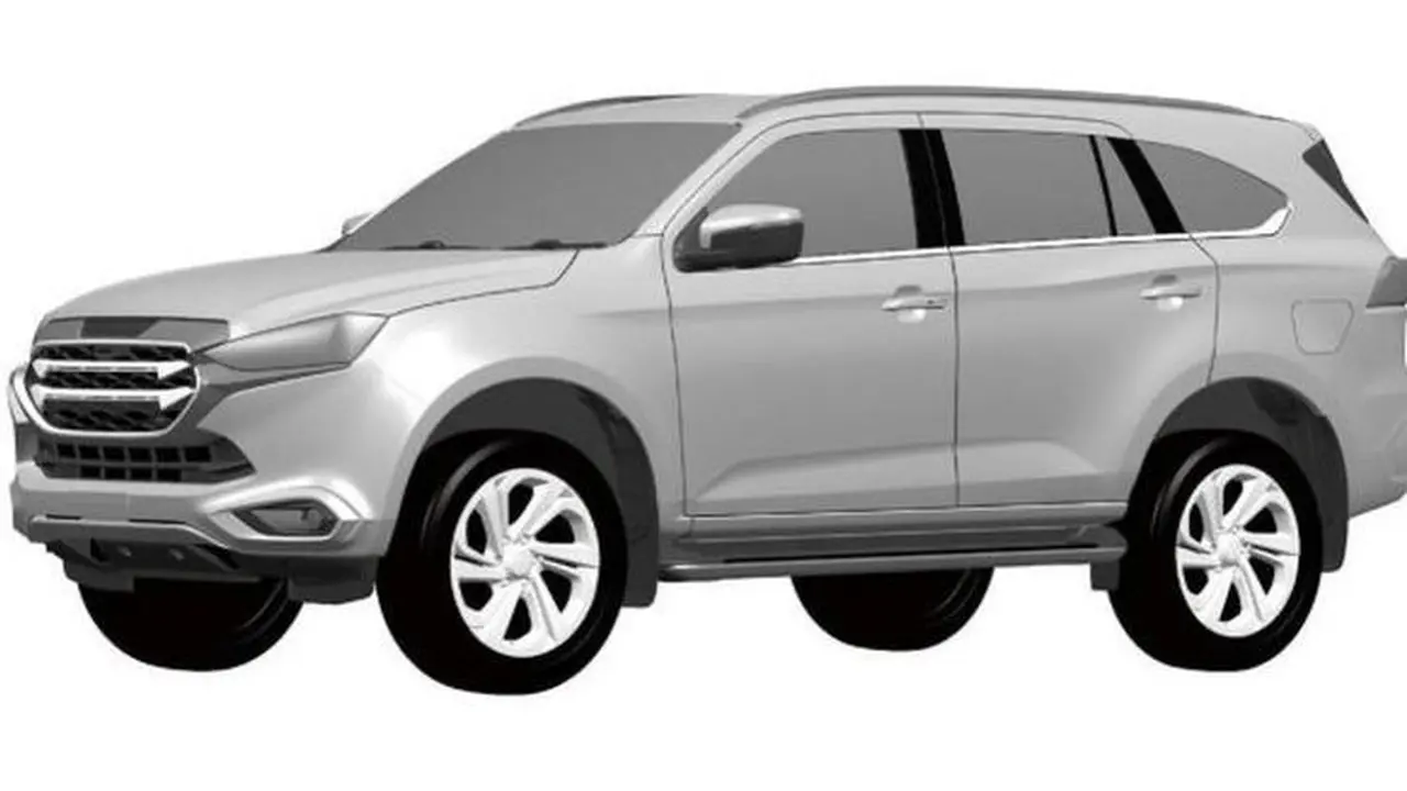 Gambar Paten Generasi Terbaru Isuzu MU-X Bocor di Dunia Maya (Paultan)