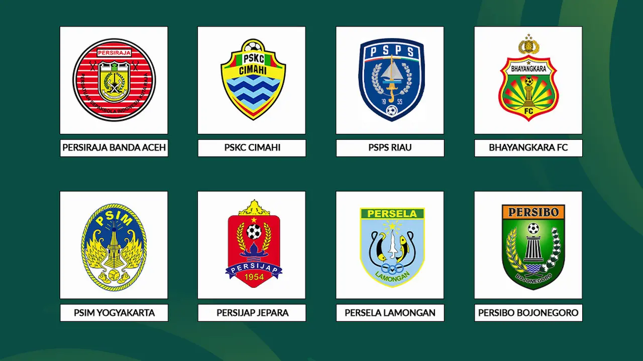 Pegadaian Liga 2 - Klub yang Lolos ke-8 Besar