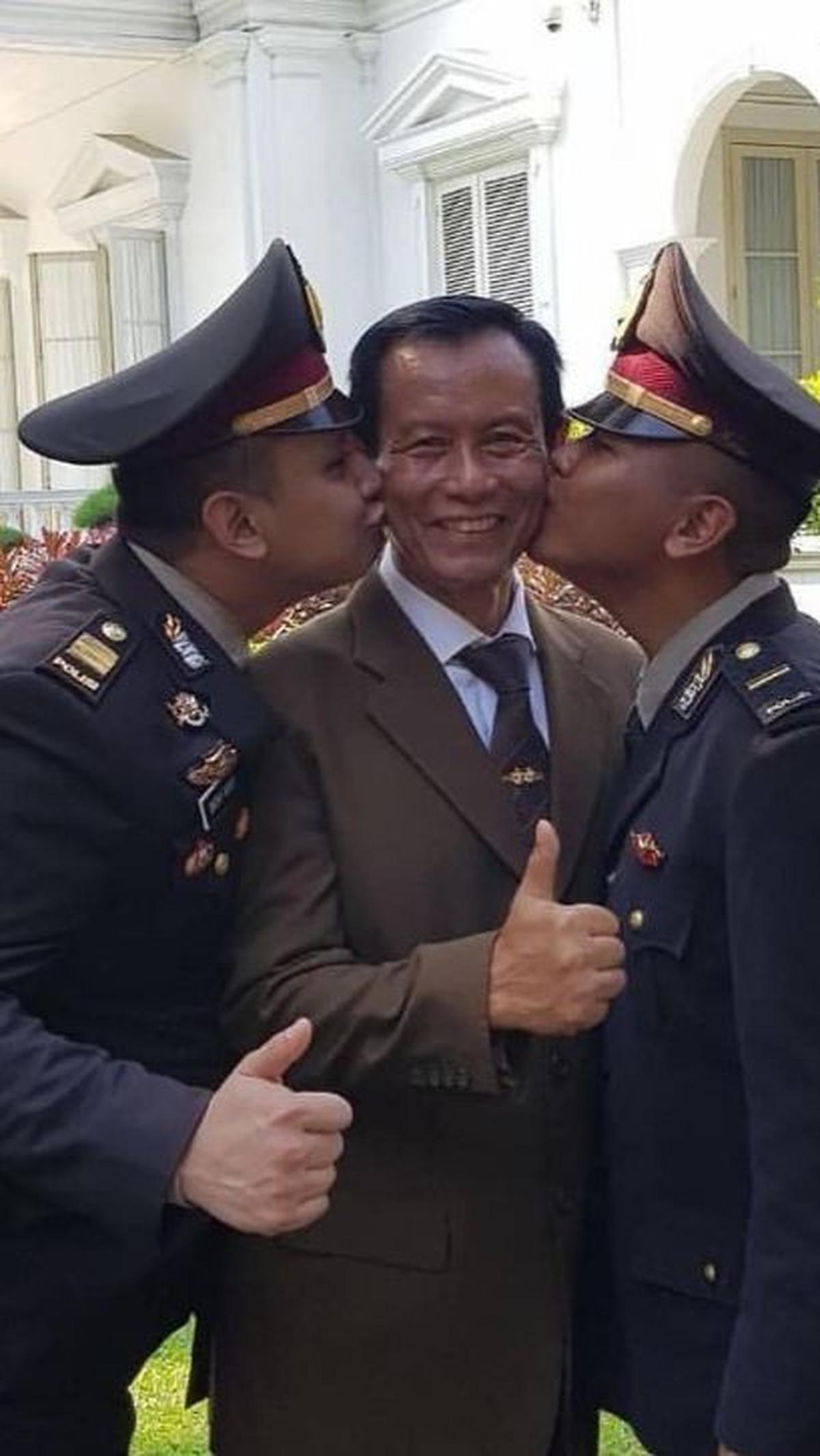 Dua putra Sutarman mengikuti jejaknya berkarier di Korps Bhayangkara.&nbsp;