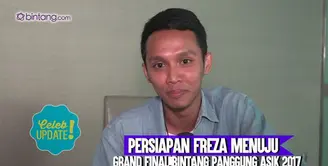 Seperti ini persiapan Freza, finalis asal Pekanbaru untuk tampil di Grand Final Bintang Panggung Asik 2017.