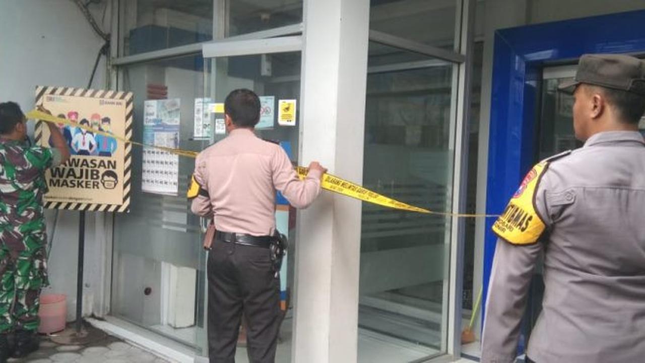 Polres Lumajang lakukan olah TKP di lokasi perampokan Bank BRI (Istimewa)