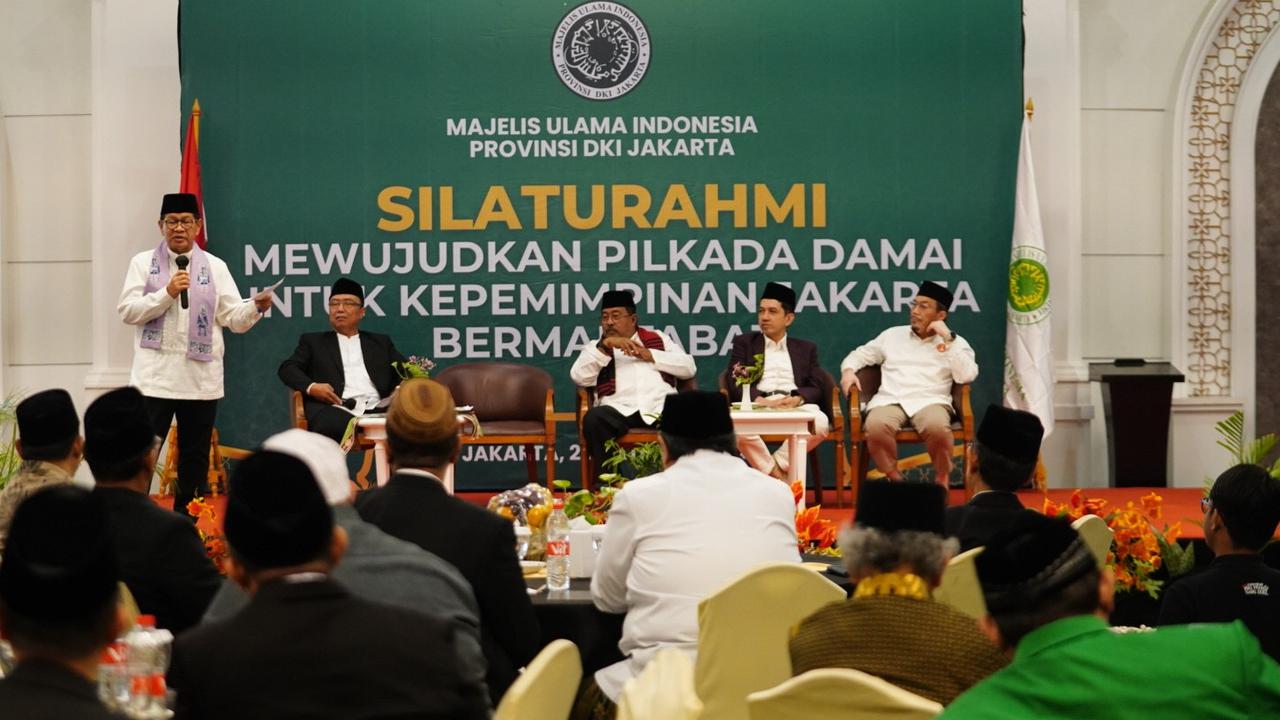 Kompak, Mas Pram-Bang Doel Satu-satunya Paslon yang Hadir Bareng di Deklarasi Pilkada Damai MUI