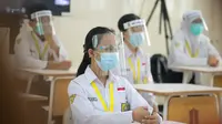Simulasi sekolah tatap muka di SMPN 1 Surabaya, Jawa Timur (Foto: Dok Istimewa)