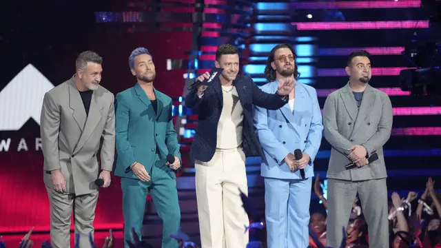 NSYNC di MTV VMA 2023. (Charles Sykes/Invision/AP)