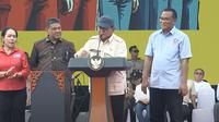 Presiden Prabowo Subianto saat Peringatan Hari Buruh Internasional, Kamis, (1/5/2025). (Foto: tangkapan layar/youtube Sekretariat Presiden)