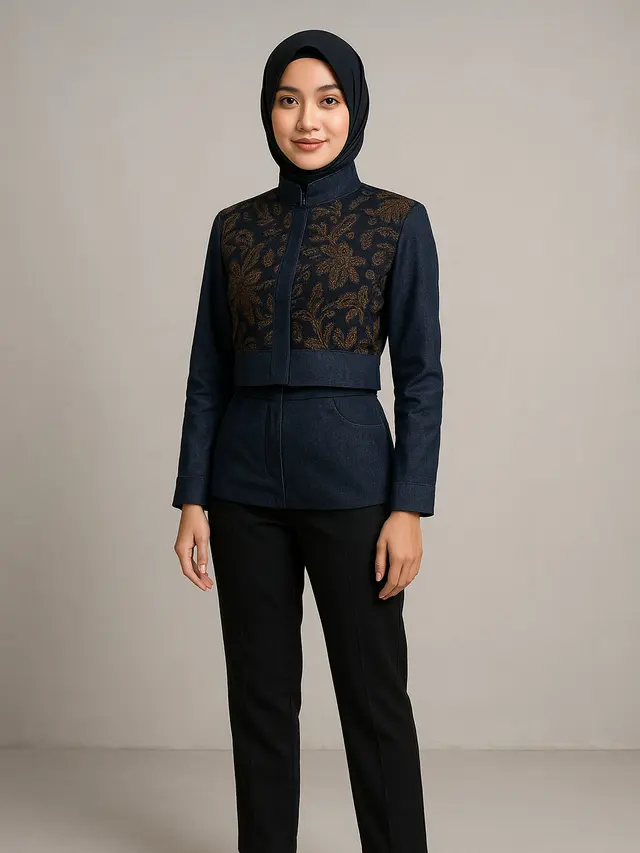 11 Model Blazer Crop Top Batik Lengan Panjang, Tampil Elegan dan Modern di Setiap Acara 2025