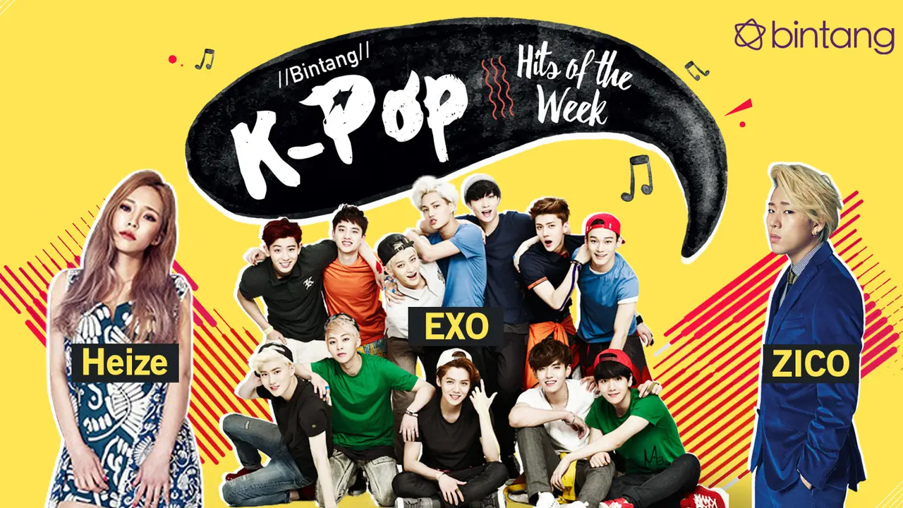 [Bintang] Bintang K-Pop Hits of the Week: EXO, Heize, Zico, Red Velvet