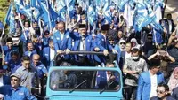 Ketua Umum Partai Amanat Nasional (PAN) Zulkifli Hasan jelang mendaftarkan 580 bakal calon anggota legislatif (caleg) DPR Pemilu 2024 di Kantor KPU RI, Menteng, Jakarta Pusat, Jumat (12/5/2023) (Istimewa)