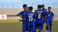 Timnas Thailand U-19 di Piala AFF U-19 2018. (Bola.com/Zaidan Nazarul)