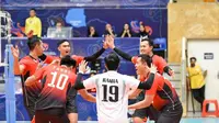 Timnas voli putra Indonesia akan menghadapi&nbsp;Korea Selatan pada babak 12 besar&nbsp;Asian Men's Volleyball Champions 2023 di&nbsp;Hall 1 Ghadir Arena, Urmia, Iran, Rabu (23/8) pukul 13:45 WIB.&nbsp;(foto: Instagram @avcvolley)