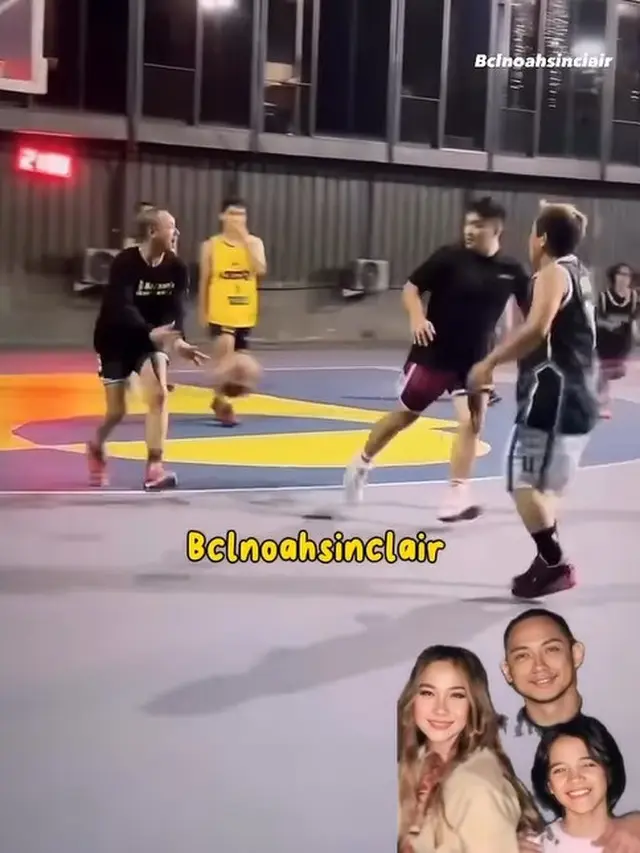 Potret Tiko Aryawardhana mengoper basket ke Noah Sinclair (Sumber: Instagram/bclnoahsinclair dan Instagram/zoelhelmioffc)