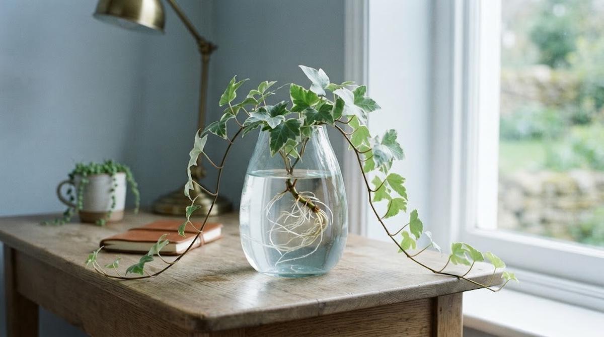 English Ivy (Daun Ivy) dengan Media Air.