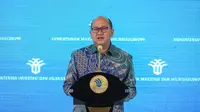 Menteri Investasi dan Hilirisasi/Kepala Badan Koordinasi Penanaman Modal (BKPM) Rosan Perkasa Roeslani saat membuka acara Forum Kemitraan Investasi (FKI) di Jakarta (12/12/2024).